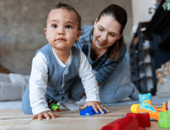 baby crawling
